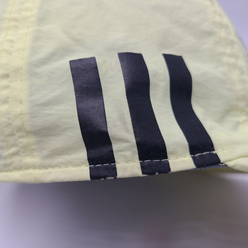 Adidas Hat Strapback Yellow Trefoil Logo Nylon The Brand With The 3 Stripes Men - Picture 10 of 16